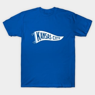 Kansas City Pennant - Royal T-Shirt